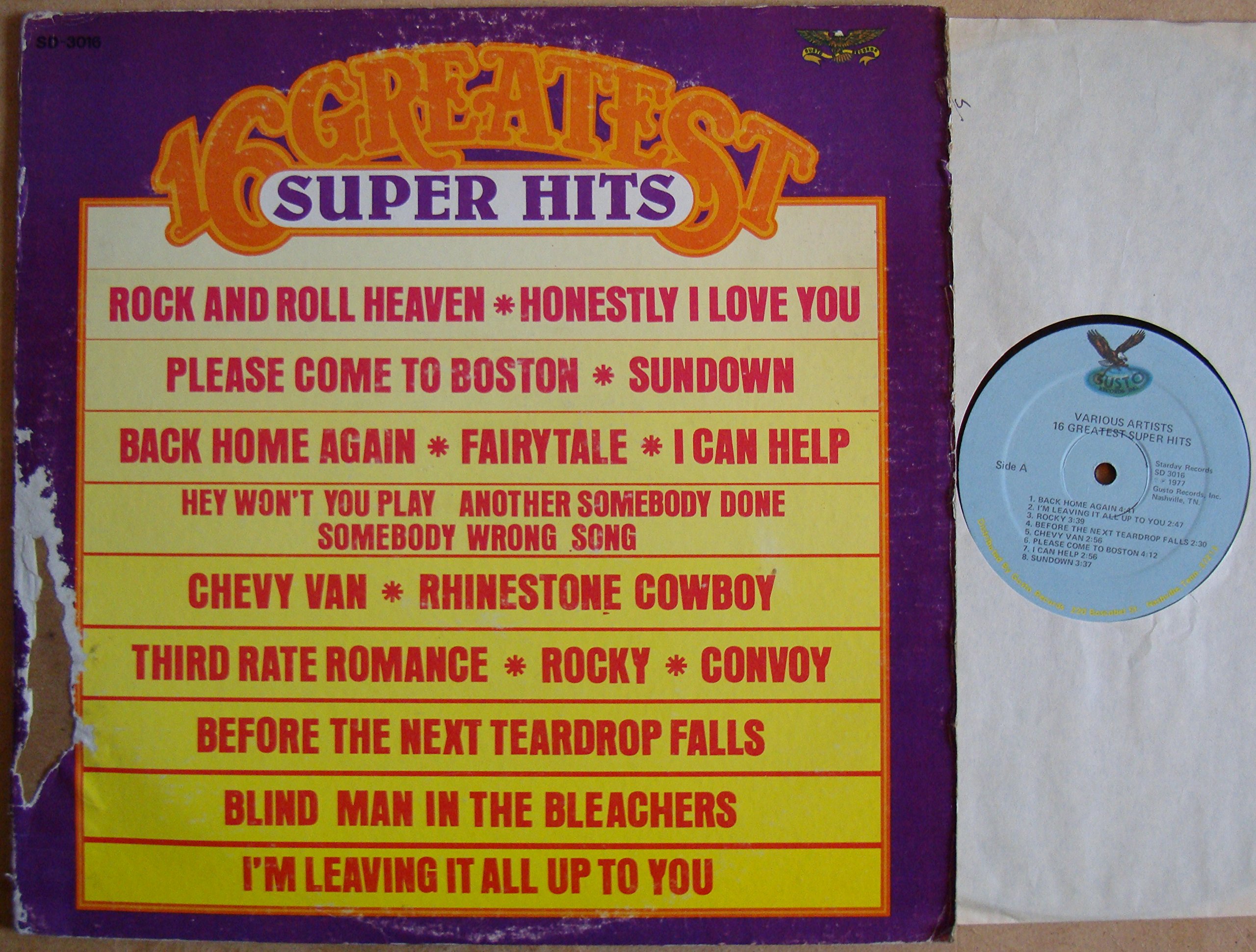 Compilation (Starday) - 16 Greatest Super Hits - 12